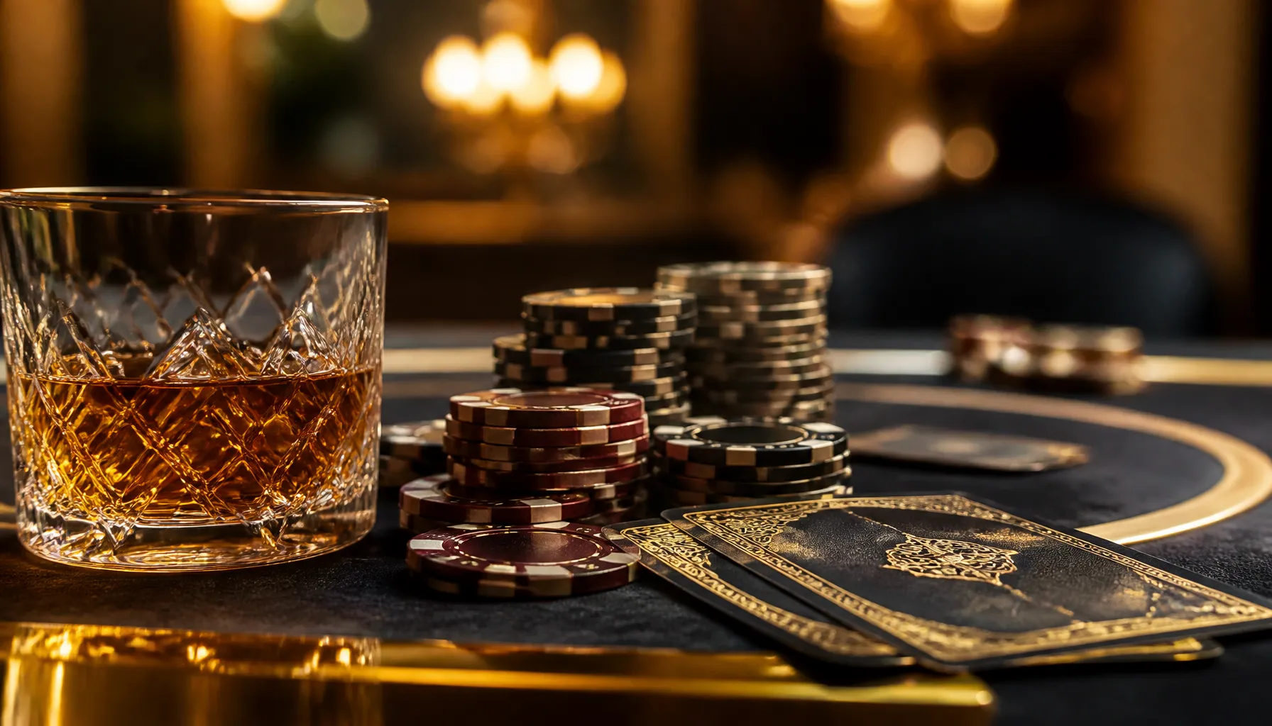 Cinematic photorealistic golden treasure chest overflowing with ancient coins inside a dramatic stone labyrinth corridor with